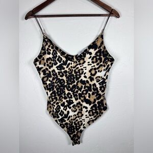 Gaze‎ SOFT Leopard Bodysuit Size Medium